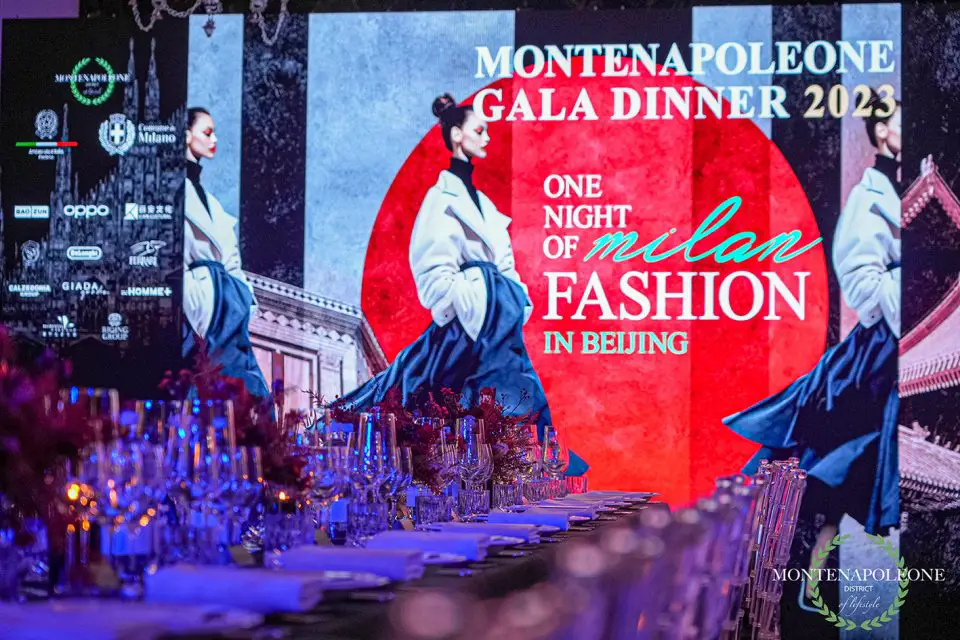 MonteNapoleone Gala Dinner 2023, la moda italiana a Pechino