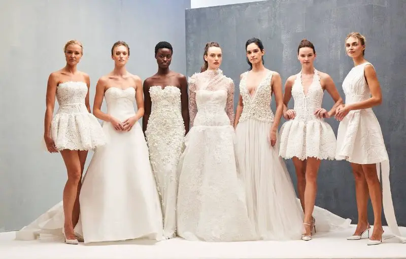 modelle in abiti da sposa