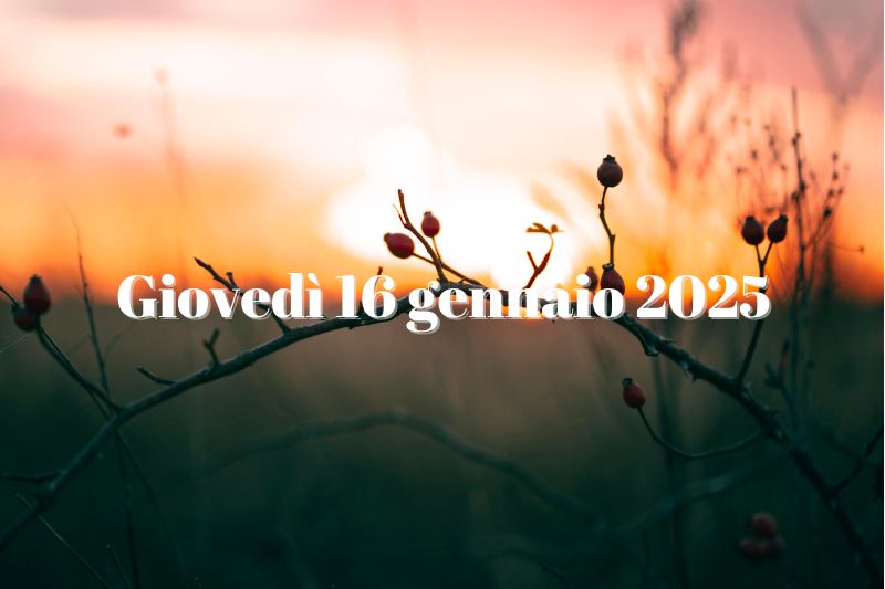 alba 16 gennaio 2025