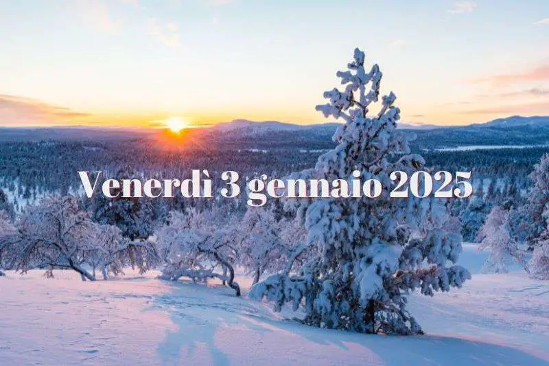 alba inverno 3 gennaio 2025