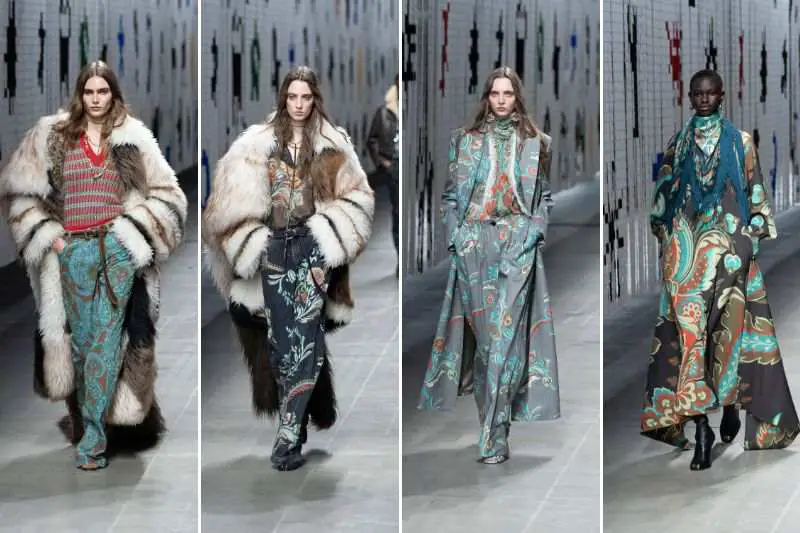 modelle Etro sfilata FW25